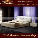 Latest Design Modern Bedroom Furniture Fabric Wooden Bed B800134 thumbnail-1