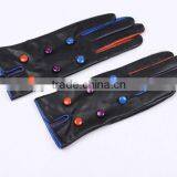 Competition Glove Stude Items Polyester Fur Lining Patent Leather Glove