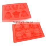 BPA Free Heart Shape Custom Silicone Ice Cube Trays With Red Color
