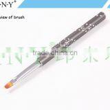 ANY Nail Art Beauty Care Metal Handle Flat Head Nail Brush UV Gel Nails thumbnail-6