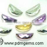 Multi Gemstones Watermelon Slice Faceted Cut Lot For Platinum Jewellery From Wholesaler