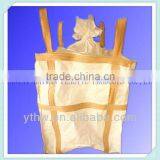 White Tubular Big Bag/2 Ton pp Big Bag With Fill Spout and Flat Bottom/pp Woven Bag With Loops Cross Corner thumbnail-1