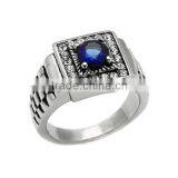 Dongguan Jewelry Casting cz Stainless Steel Rings China Factory Direct Wholesale Jewelry Stainless Steel cz Ring thumbnail-3