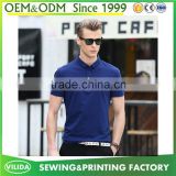 Wholesale new fashion mens 65%cotton 35% polyester embroidery polo shirt