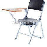 Leather Office Furniture School Furniture Plastic Folding Chair ZD27 With Writing Pad thumbnail-1