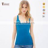 Cotton Plain Dye Ladies Slim Fit Tank Top for Women thumbnail-1