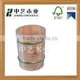 Column Two Metal Bands Wooden Firkin Sugar or Mincemeat Bucket thumbnail-3