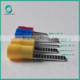 Red, Blue, Yellow, Black insulated blade wire terminal connectors