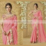 Concinnonous Pink Cotton Saree/designer Sarees Online Shopping thumbnail-1