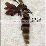 Hotsale Natural Brown Curly Hair Weave for Braiding thumbnail-3