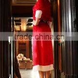 New Style Polyester Hooded Sexy Christmas Long Gown thumbnail-4