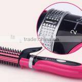 2 in 1 Hair Straightener Brush Electric Lcd Straightening Rolling Hair Comb Best Hair Straightener Brush and Curler thumbnail-6