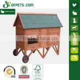 Wooden Rabbit Farming Cage With Wheels Supplier