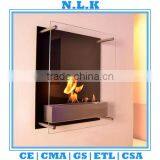 [N.L.K] BRAND high quality indoor table Ethanol fireplace CE certificate china indoor bio glass ethanol fireplace