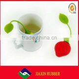 2014 China Wholesale Hot Sale Factory Price High Quality Silicone Mini Tea Infuse With Fruit Shap, Silicone Tea Strainer thumbnail-1