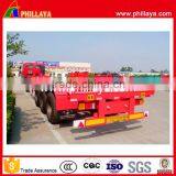 2 Axle 3 Axle Cargo Skeleton Lowbed Semi Trailer 40ft Container Trailer Price for Sale thumbnail-1