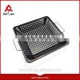 Colorful Coating BBQ Accessorices Non-stick Steel Bbq Grill Basket thumbnail-2