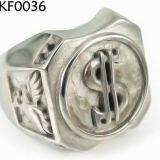 Customized Titanium Steel Jewelry Ring / 316l Stainless Steel Rings Men thumbnail-1