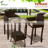 patio high top wicker rattan bar table and chair with Cushion outdoor chair