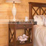 Concise Spanish Style Wooden Bedroom Nightstand thumbnail-1