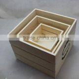 Wooden Storage Crates Without Lids for Fruit and Vegetable thumbnail-3