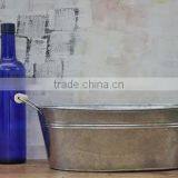 Galvanized Large Metal Tub | Metal Oval Beer Tub thumbnail-1