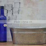 Galvanized Large Metal Tub | Metal Oval Beer Tub