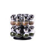 16 Pieces Global Glass Salt and Pepper Shaker With Plastic Stand thumbnail-1