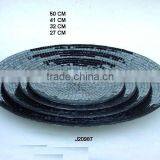 Greay Glass Mosaic Iron Bowl Available in Other Colour Options thumbnail-1