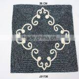 Square Glass Bead Place Mats With White Patterns Other Colours Also Available thumbnail-1