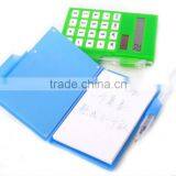 Plastic Notepad With Calculator and Pen