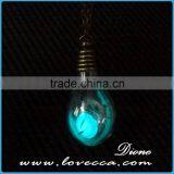 Newest Design Bulb Glowing Pendant Necklace , Glass Jewelry Glow in the Dark thumbnail-3