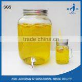 8L Ice Cold Embossed Storage Glass Jar With Tap thumbnail-1