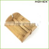 Bamboo Cocktail Napkin Holder Weighted Napkin Holder Homex BSCI/Factory