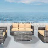 Aluminum Frame Garden Furniture Rattan Sofa thumbnail-3