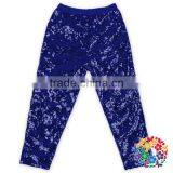Toddler Gold Navy Sequin Sparkle Girls Leggings thumbnail-1