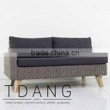 Torguta Right Hand WickerPatio Bench - Poly Rattan Vietnam - Outdoor Conversation Furniture thumbnail-2