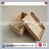 Customized Paulownia Wood Tea Box With Left up Lid thumbnail-1