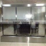 Tempered Clear Glass Stainless Steel Waterfall thumbnail-1