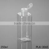 100ml China Clear Pet Square Shampoo Bottle Skin Care Cleansing Oil Flip Cap Plastic Shampoo Bottle Cosmetic Packaging thumbnail-6