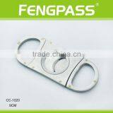 CC-1020 9.0cm 2CR13 Stainless Steel Oval-Shaped Upgraded Type Full Metal Cigar Cutter thumbnail-1