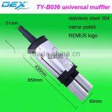 Racing Spare Part Double Exhaust System Universal Muffler thumbnail-1