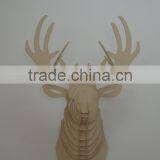 2015 Newest Top Quality Wood Deer Head for Christmas|home Decor|festival Gift thumbnail-2