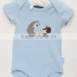 Oem Infant Baby Plain Romper With Embroidery / Baby Suit / Infant Romper thumbnail-3