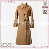 Women's Mandarin Collar Design Long Winter Coat thumbnail-1