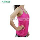 Slim Fitting Fitness Wear Tank Top Ladies Gym Singlets/women Yoga Vest thumbnail-2