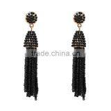 Bohemian Jewelry Small Beads Long Tassel Charms Earrings for Women thumbnail-4