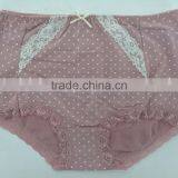 Hot Sale !!! 2015 New Arrival Dark Pink Color Briefs With Lace Big Size Women Mommy Pants thumbnail-1