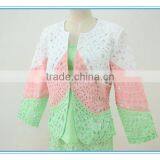 Ramie Cotton Fabric Multi Color and Embroidery Ladies Office Suit thumbnail-2