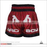High Quality Custom Muay Thai Red Boxing Shorts thumbnail-3